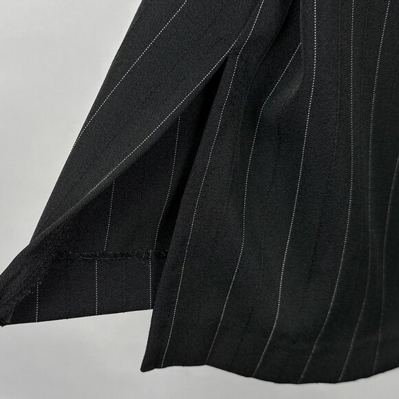 Chelsea Studio Black Pinstripe Long Blazer Coat 18T - ONLY THE COAT (No Pants) - Picture 6 of 11